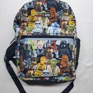 LEGO Star Wars Backpack 17″ x 12″ x 5″ Minifig Print School Travel Bag